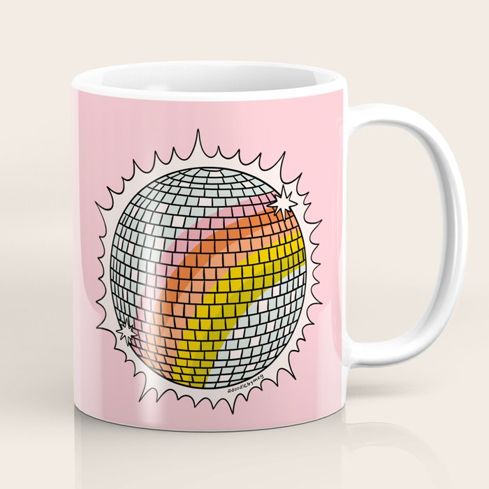 Rainbow Disco Ball Coffee Mug Gallery Image 1