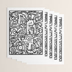 Black and White Graffiti Street art Ink Marker  Wrapping Paper Gallery Image 3