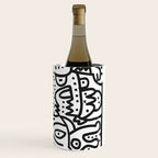 Black and White Graffiti Street art Ink Marker  Wine Chiller Gallery Image 3