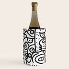 Black and White Graffiti Street art Ink Marker  Wine Chiller Gallery Image 1