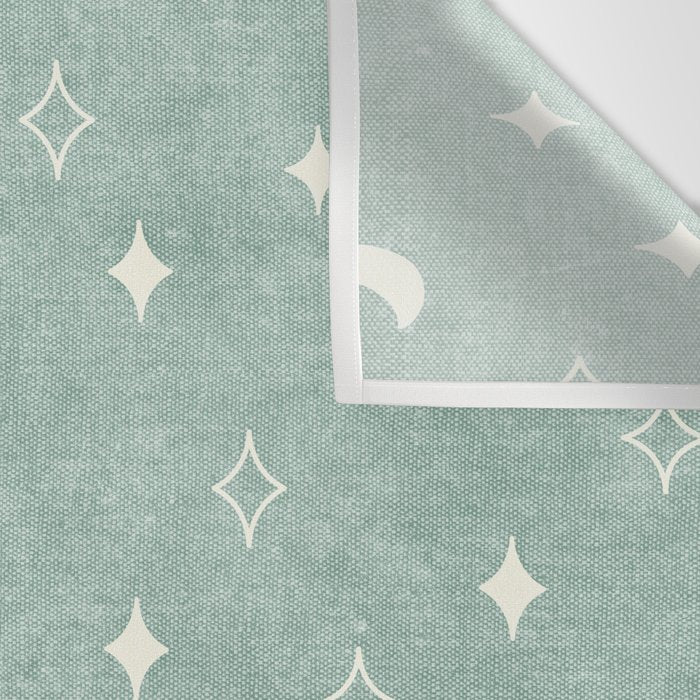 moon and stars - surf blue Wall Tapestry Gallery Image 3
