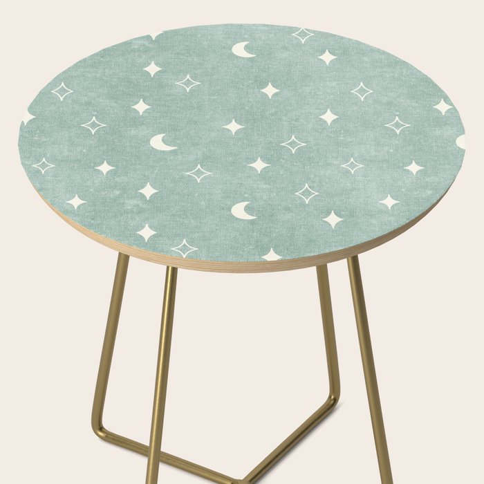 moon and stars - surf blue Side Table Gallery Image 2