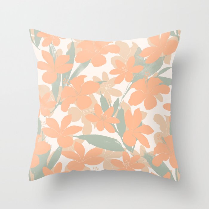 Flowery tropical sweet PC Throw Pillow Gallery Image 6