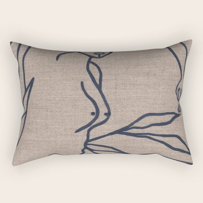 In The Garden No. 2 Rectangular Pillow Gallery Image 2