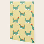 Dinosaur on retro skateboard Wallpaper Gallery Image 2