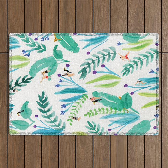 Toucan jungle Outdoor Rug Gallery Image 1