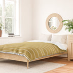 Minimal Arch XLIX Ochre Yellow Modern Geometric Lines Duvet Cover Gallery Image 2