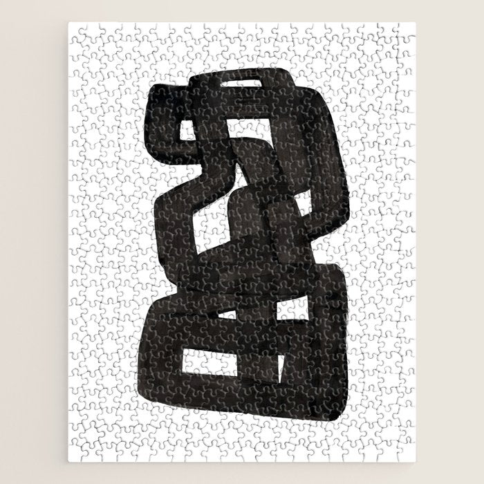 'Boulder' Mid Century Modern Fun Abstract Shapes  Jigsaw Puzzle Gallery Image 1