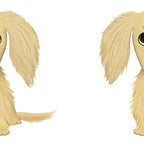 Longhaired Cream Dachshund Cartoon Dog Coffee Mug Gallery Image 2