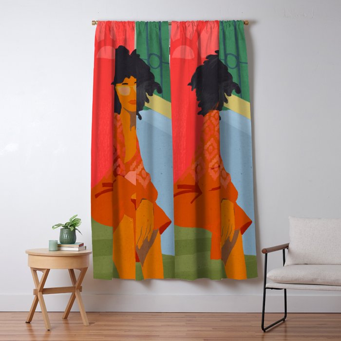 Summer vibes Window Curtain Gallery Image 1