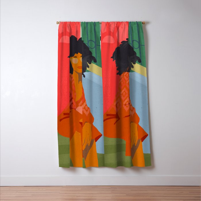 Summer vibes Window Curtain Gallery Image 3