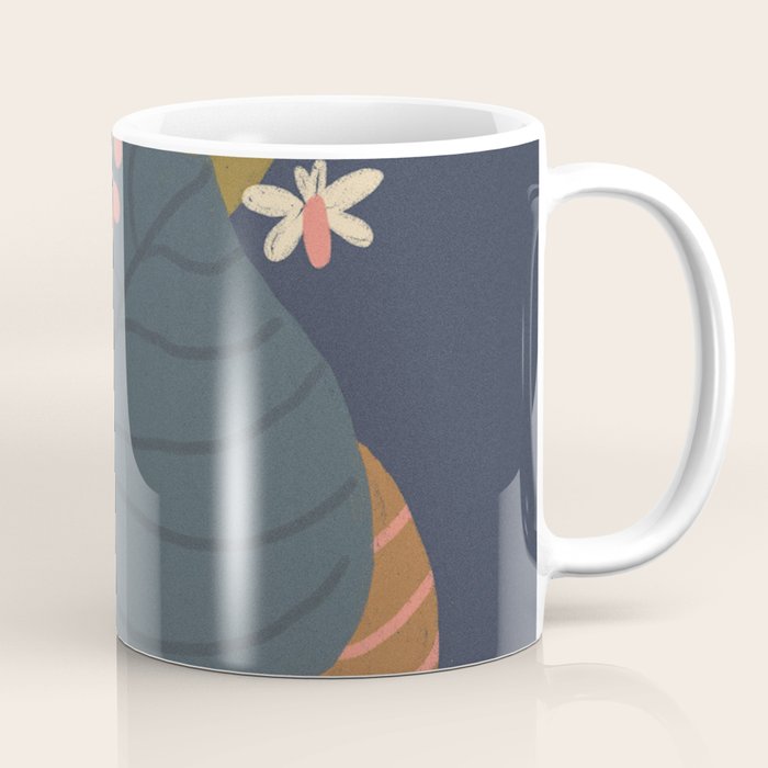 Leaves and moth Coffee Mug Gallery Image 1