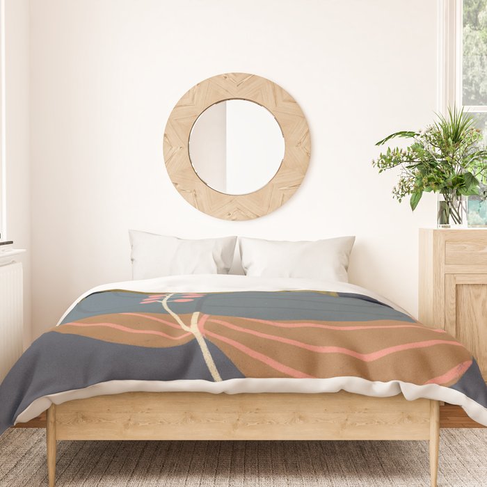 Leaves and moth Duvet Cover Gallery Image 3