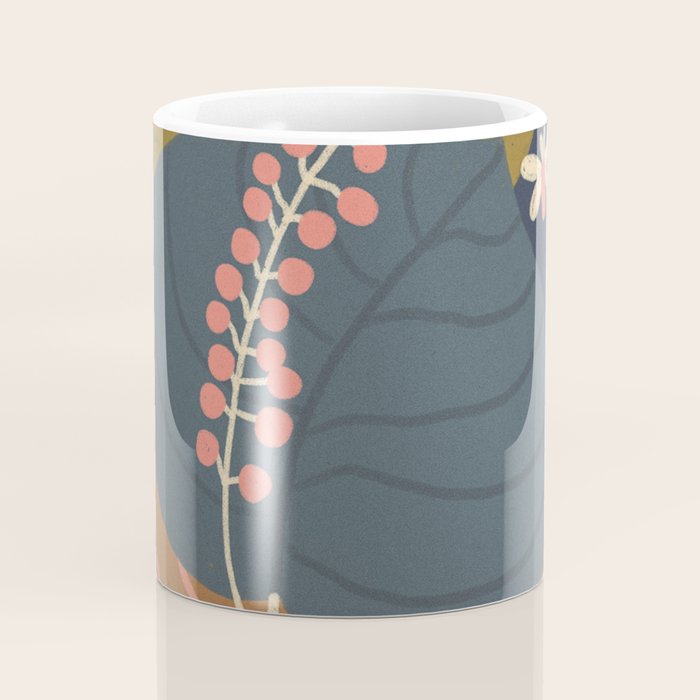 Leaves and moth Coffee Mug Gallery Image 4