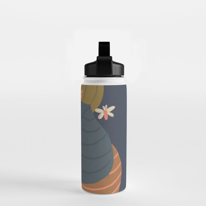 Leaves and moth Water Bottle Gallery Image 2