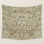 William Morris Vintage Bullerswood Stone Mustard Wall Tapestry Gallery Image 4