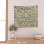 William Morris Vintage Bullerswood Stone Mustard Wall Tapestry Gallery Image 2