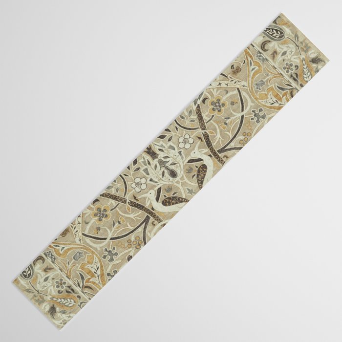William Morris Vintage Bullerswood Stone Mustard Table Runner Gallery Image 3
