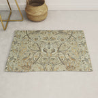 William Morris Vintage Bullerswood Stone Mustard Rug Gallery Image 1