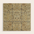 William Morris Vintage Bullerswood Stone Mustard Wood Wall Art Gallery Image 1
