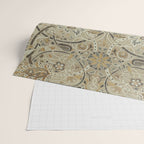 William Morris Vintage Bullerswood Stone Mustard Wrapping Paper Gallery Image 2