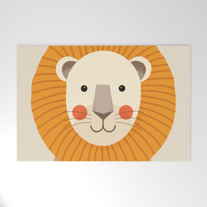 Lion, Animal Portrait Welcome Mat Gallery Image 1