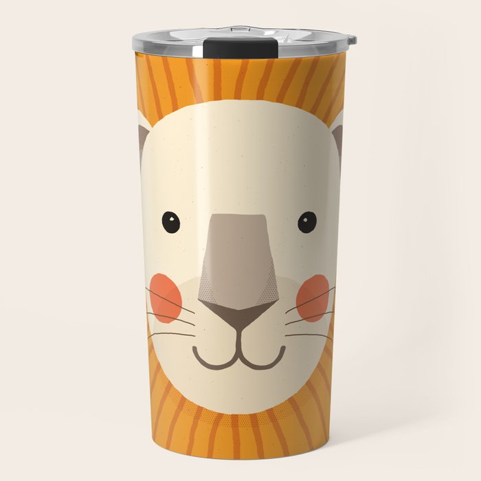 Lion, Animal Portrait Travel Mug Gallery Image 1