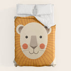 Lion, Animal Portrait Duvet Cover Gallery Image 6