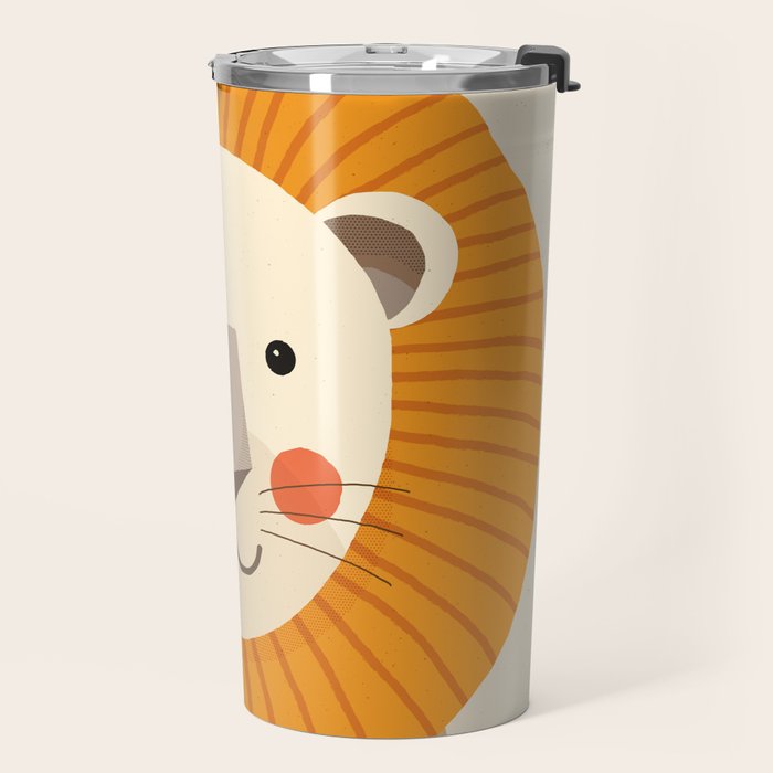 Lion, Animal Portrait Travel Mug Gallery Image 2