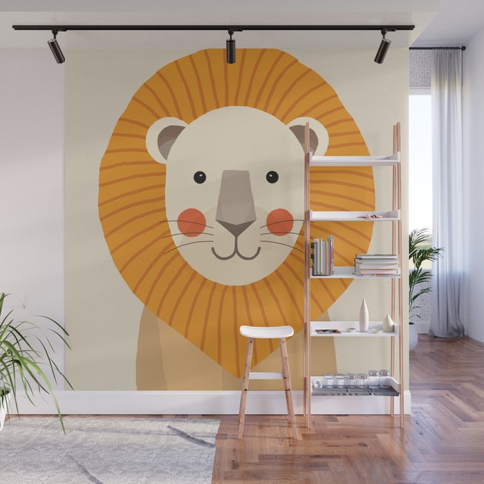 Lion, Animal Portrait Wall Mural Gallery Image 1