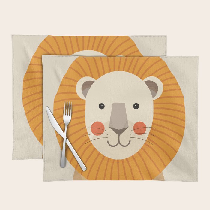 Lion, Animal Portrait Placemat Gallery Image 1