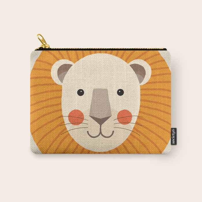 Lion, Animal Portrait Carry All Pouch Gallery Image 1