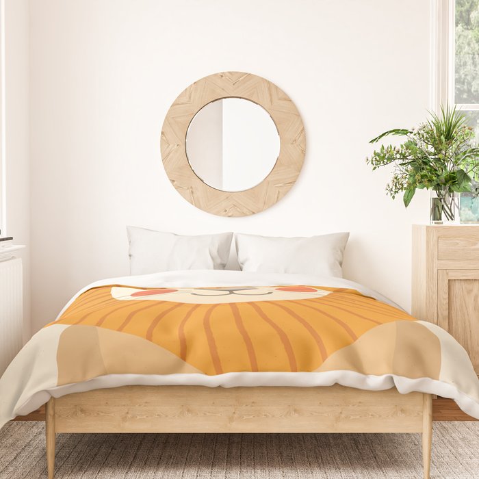 Lion, Animal Portrait Duvet Cover Gallery Image 3