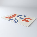Retro Coastal Art Print - La Mer Rug Gallery Image 3