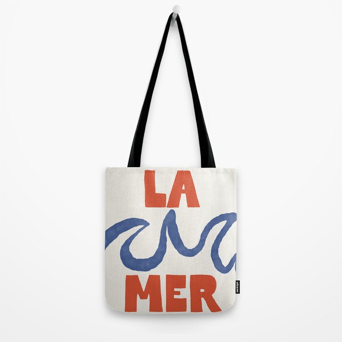 Retro Coastal Art Print - La Mer Tote Bag Gallery Image 2
