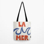 Retro Coastal Art Print - La Mer Tote Bag Gallery Image 2