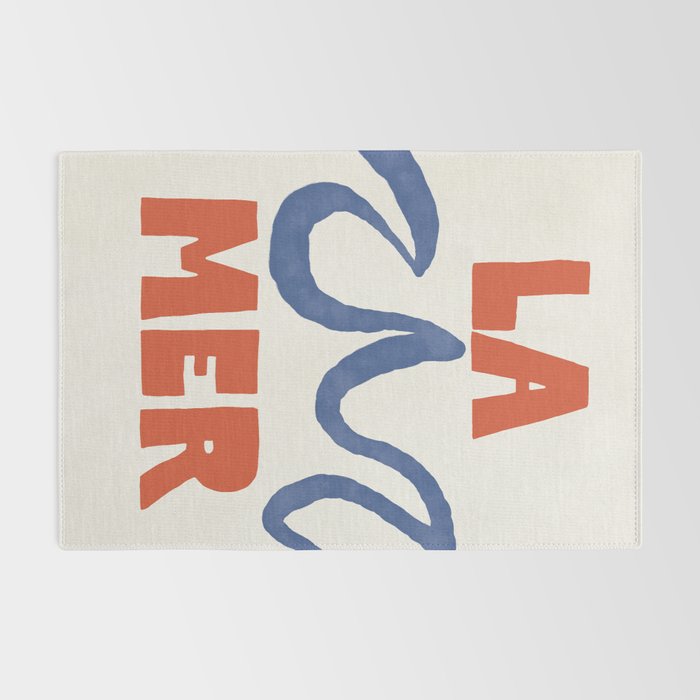 Retro Coastal Art Print - La Mer Rug Gallery Image 2