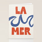 Retro Coastal Art Print - La Mer Stationery Card Gallery Image 2