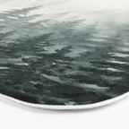 Foggy Pine Trees 3 Bath Mat Gallery Image 3