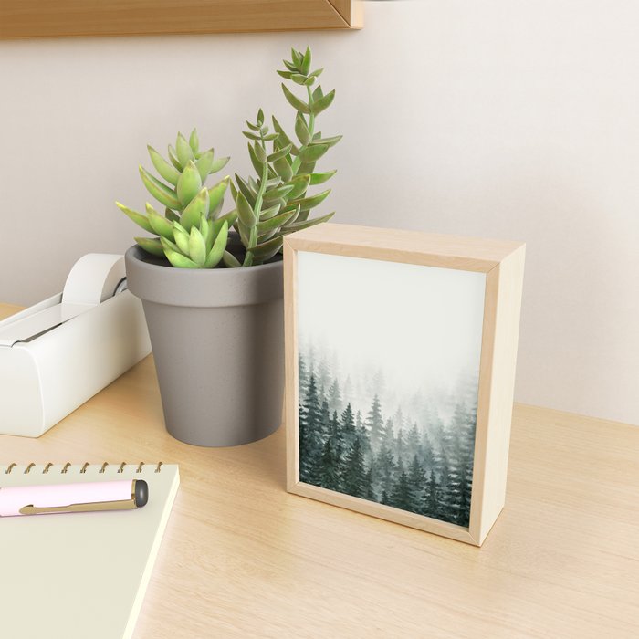 Foggy Pine Trees 3 Mini Art Print Gallery Image 2