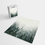 Foggy Pine Trees 3 Jigsaw Puzzle Gallery Image 2