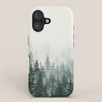 Foggy Pine Trees 3 iPhone Case Gallery Image 1