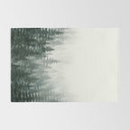 Foggy Pine Trees 3 Rug Gallery Image 2