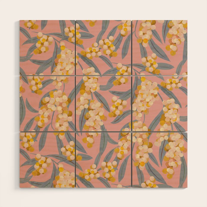  Acacia retinoides plant Wood Wall Art Gallery Image 1