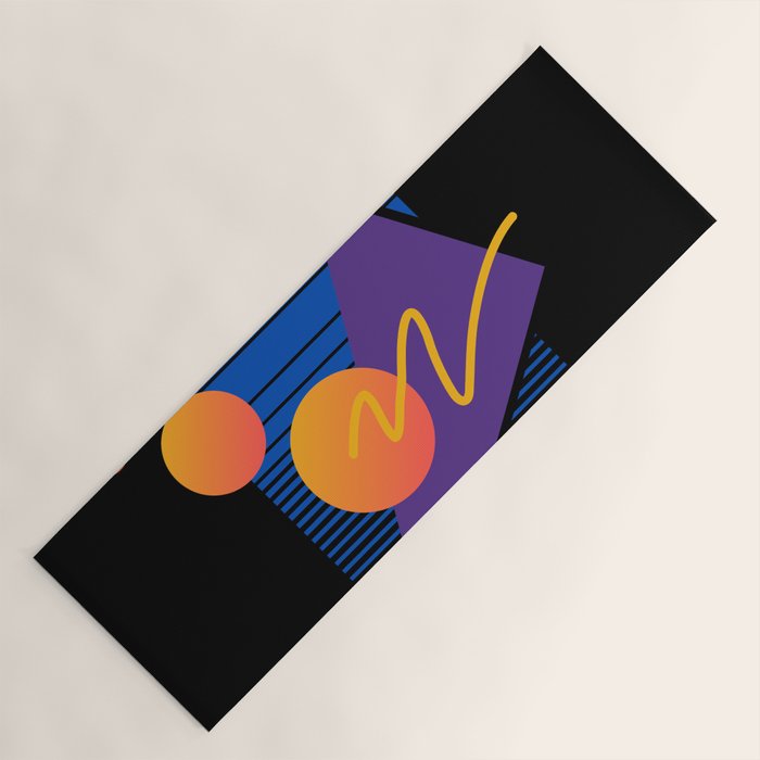 Memphis pattern 112 - 80s / 90s Retro Yoga Mat Gallery Image 1