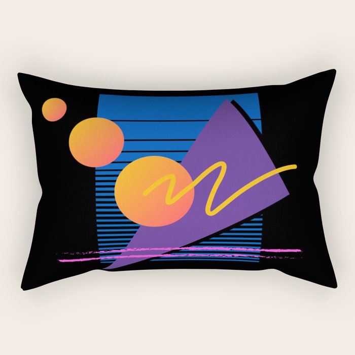 Memphis pattern 112 - 80s / 90s Retro Rectangular Pillow Gallery Image 1