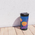 Memphis pattern 112 - 80s / 90s Retro Travel Mug Gallery Image 4
