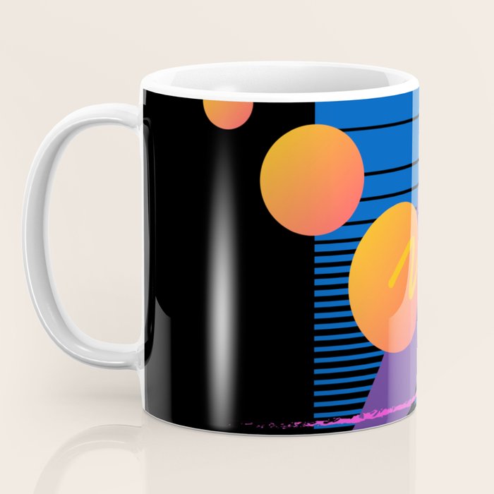 Memphis pattern 112 - 80s / 90s Retro Coffee Mug Gallery Image 3