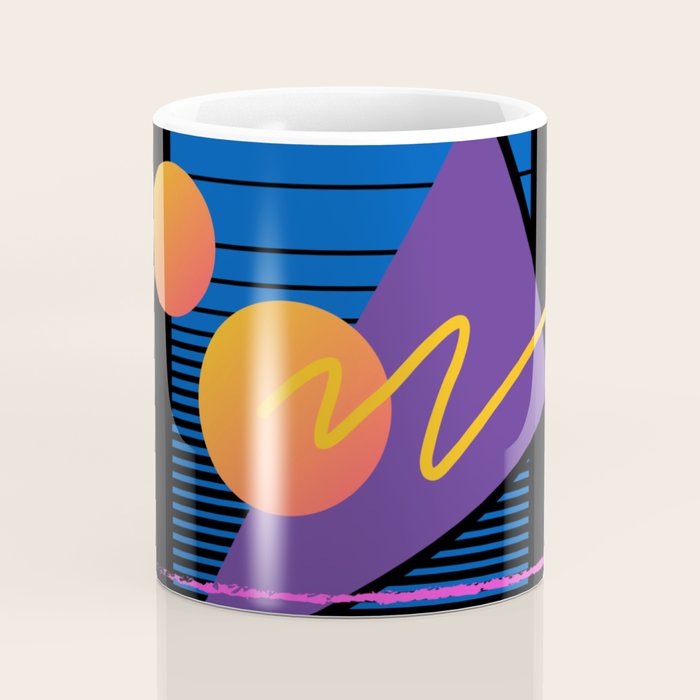 Memphis pattern 112 - 80s / 90s Retro Coffee Mug Gallery Image 4