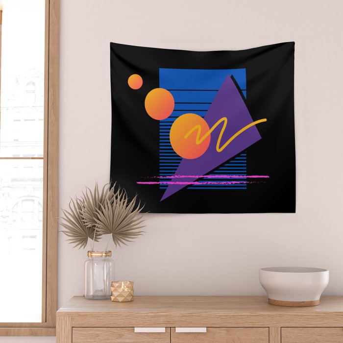 Memphis pattern 112 - 80s / 90s Retro Wall Tapestry Gallery Image 2